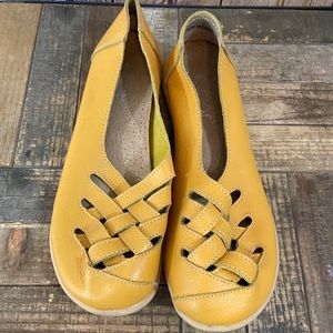 FANTINY Keesky Leather Flat Loafers size 38